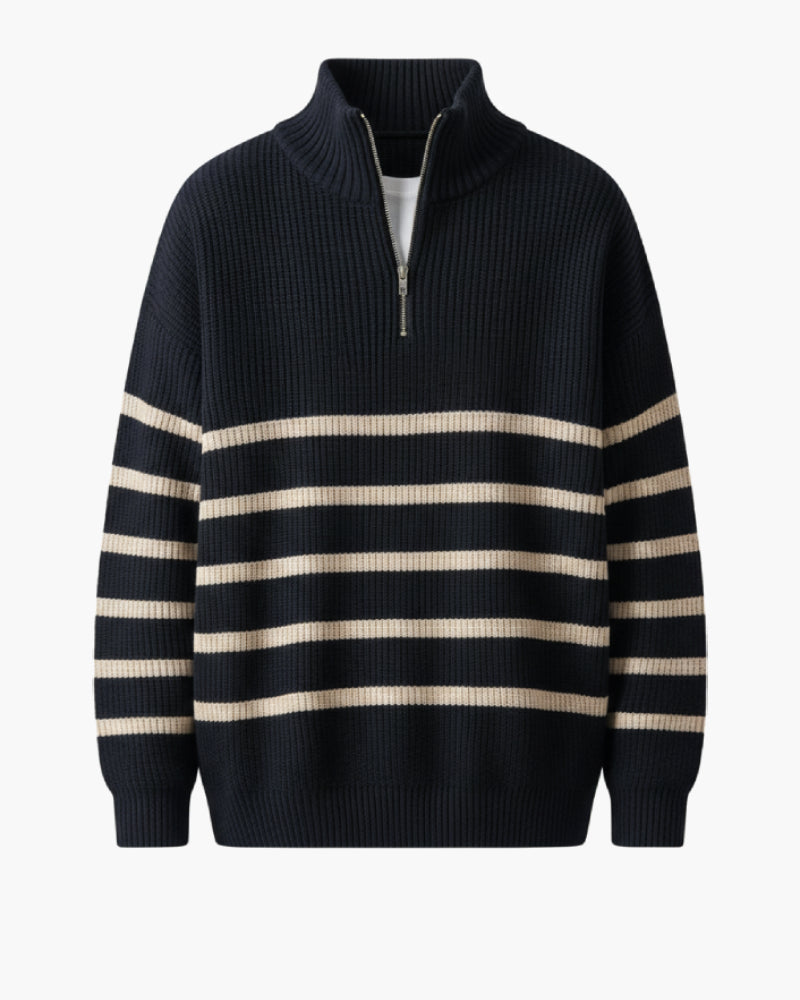 The Rye Striped Quarter Zip