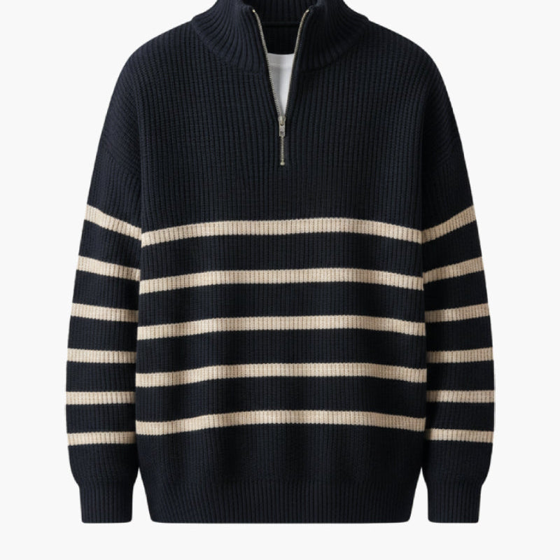 The Rye Striped Quarter Zip
