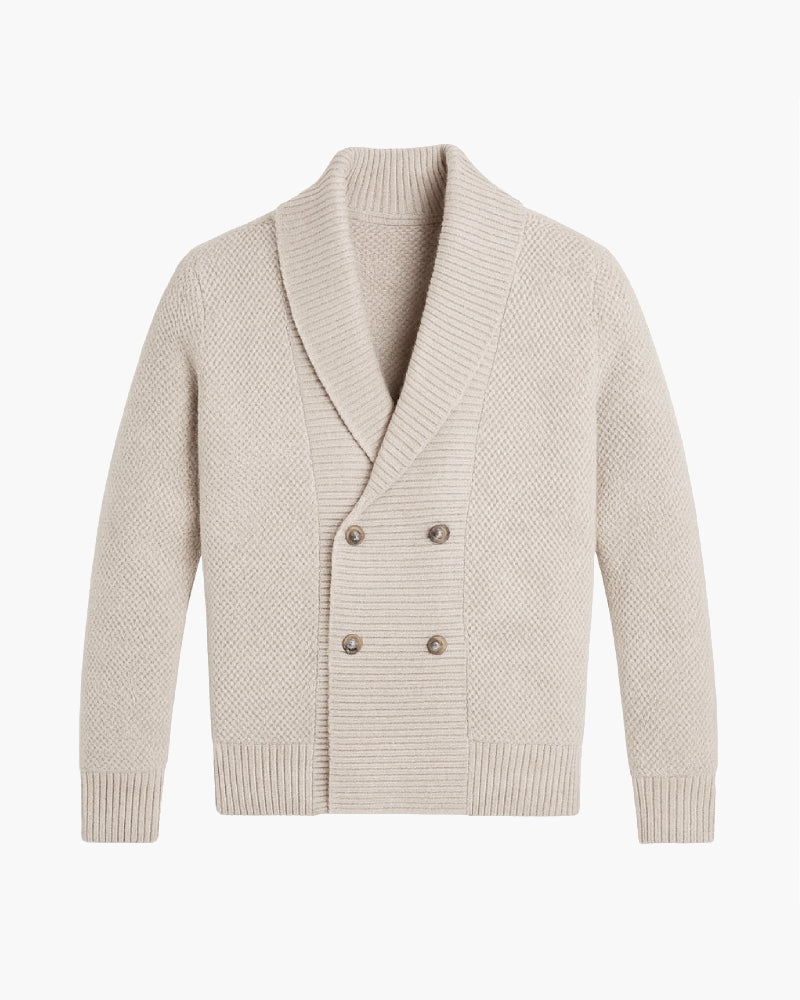 The Knightsbridge Double-Breasted Shawl Cardigan