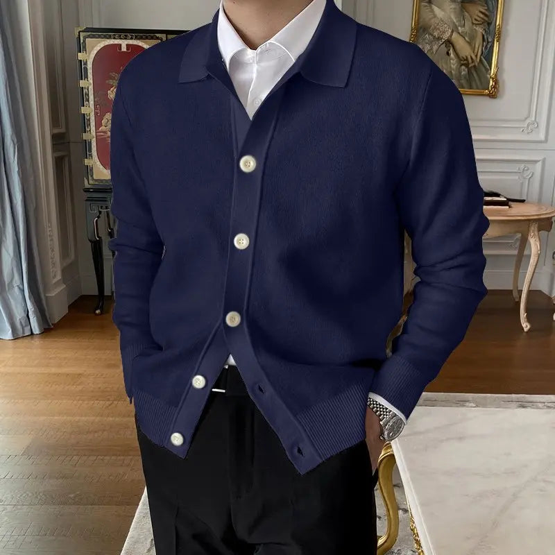 The Mortlake Polo Collar Cardigan