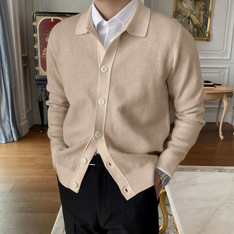 The Mortlake Polo Collar Cardigan