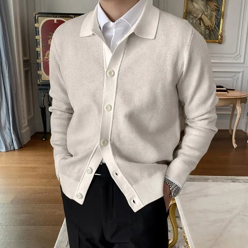 The Mortlake Polo Collar Cardigan