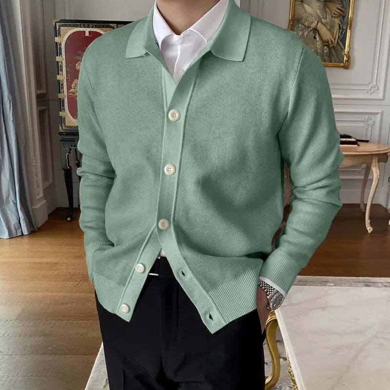 The Mortlake Polo Collar Cardigan