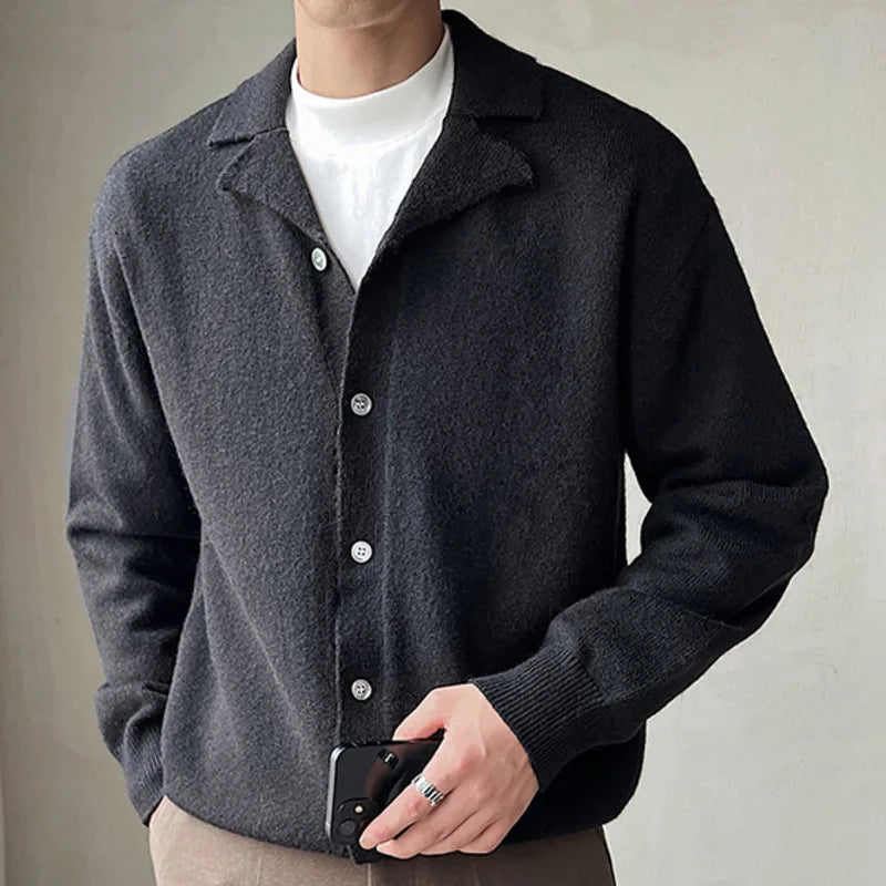 The Holborn Revere Collar Cardigan