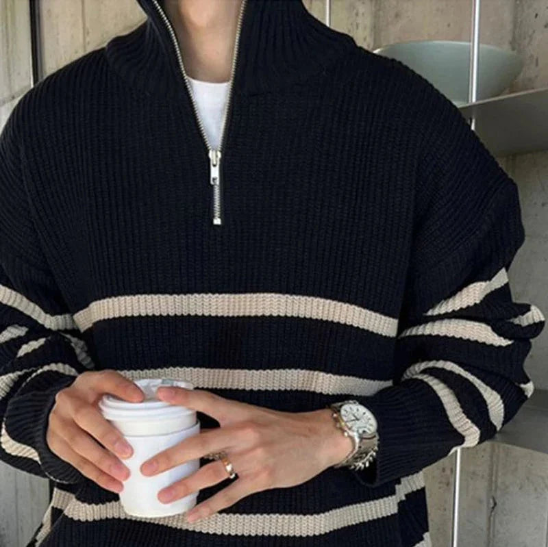 The Rye Striped Quarter Zip