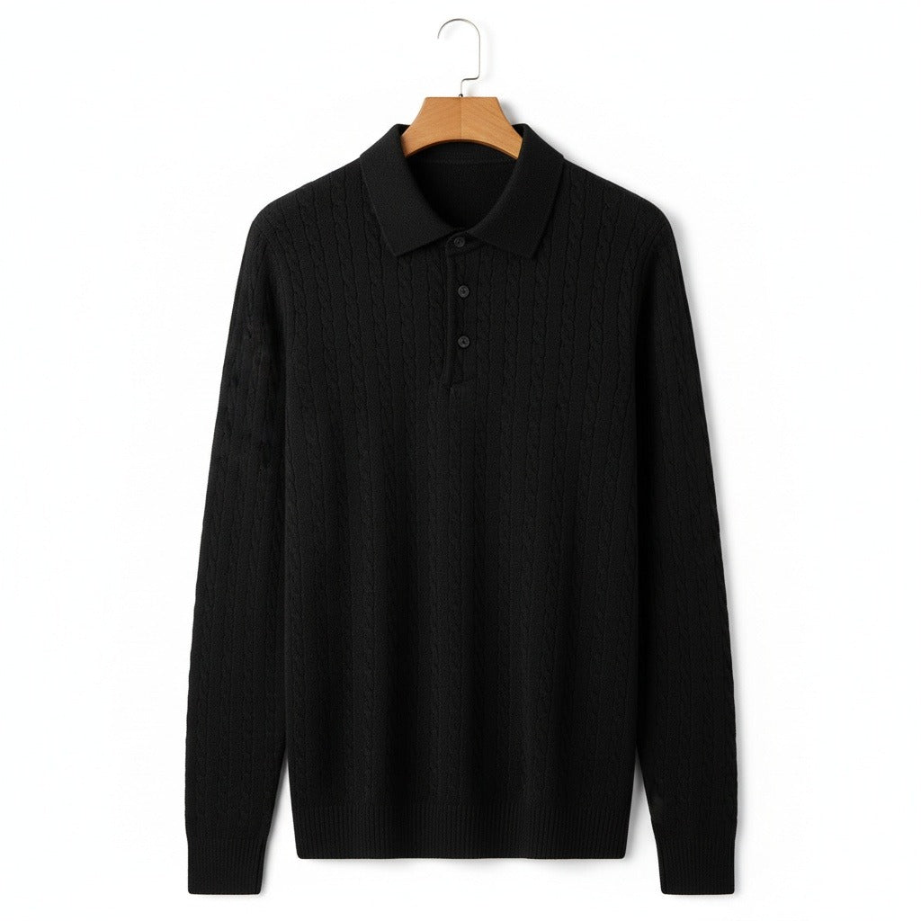 The Clifton Cable Knit Polo
