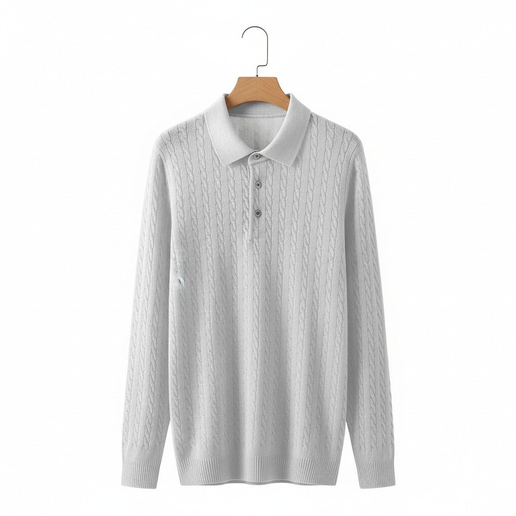 The Clifton Cable Knit Polo