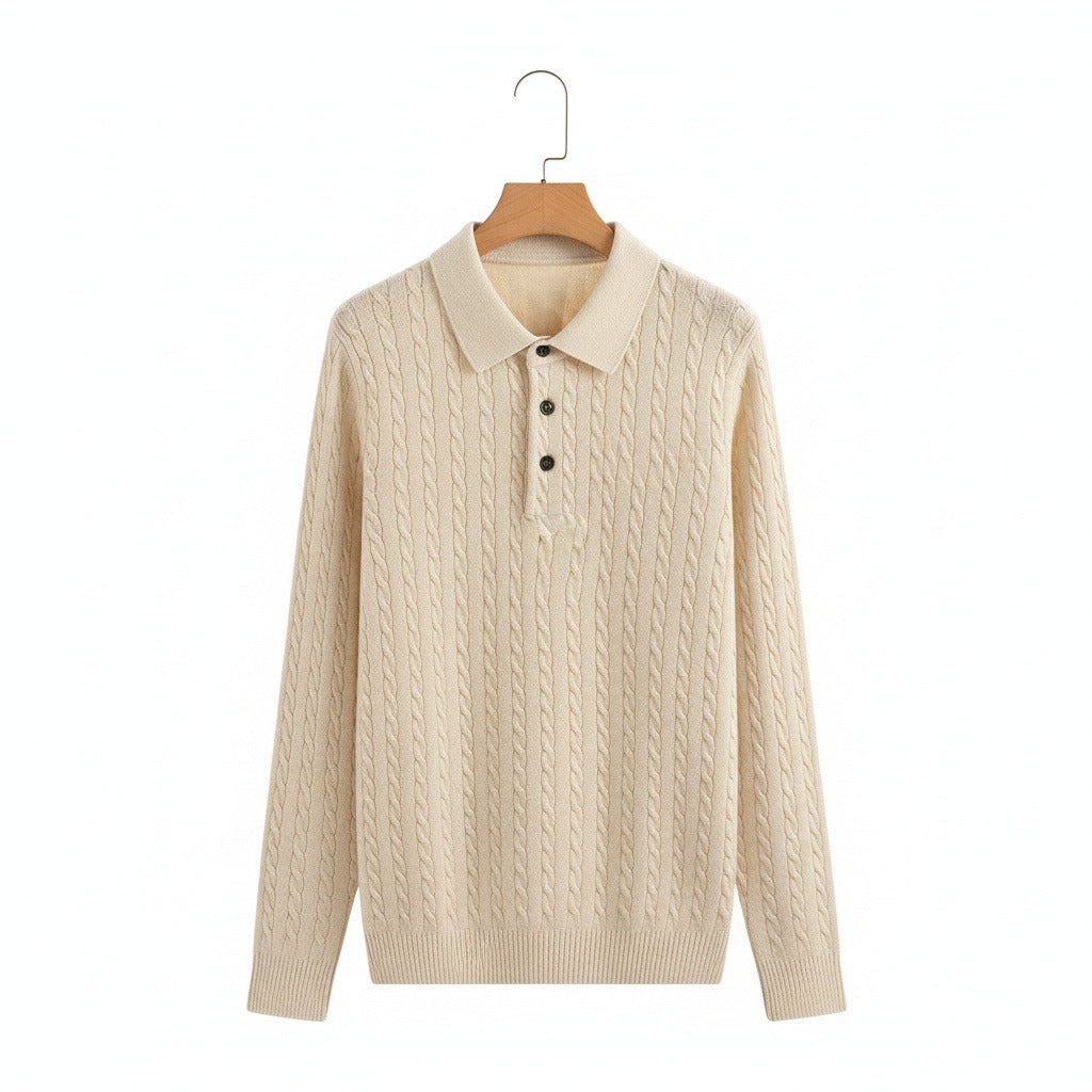 The Clifton Cable Knit Polo