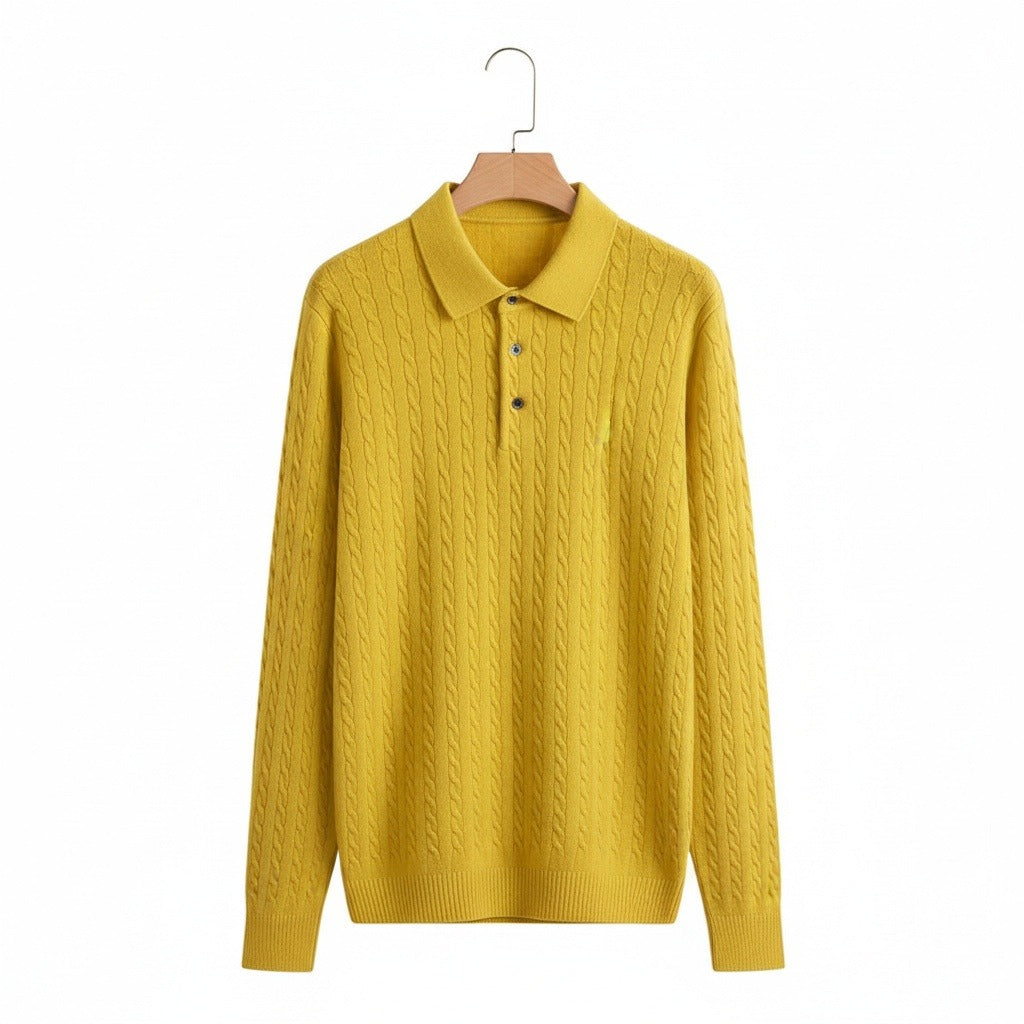 The Clifton Cable Knit Polo