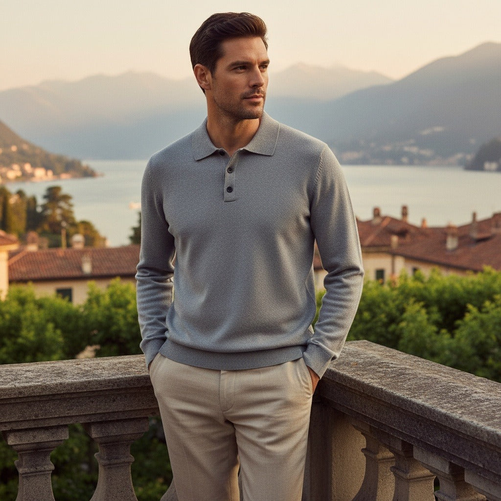 The Kensington Long Sleeve Polo