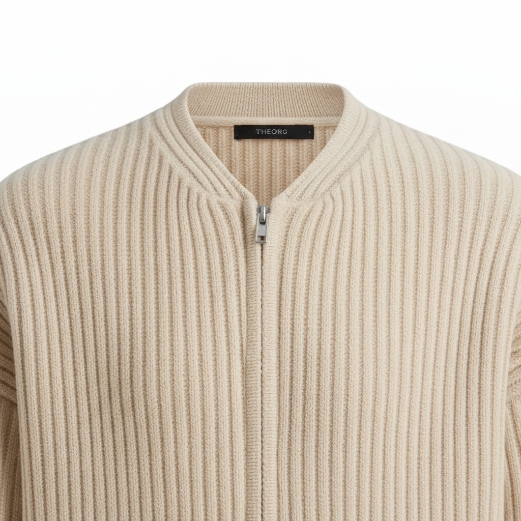 The Ashdown Ribbed Zip Cardigan