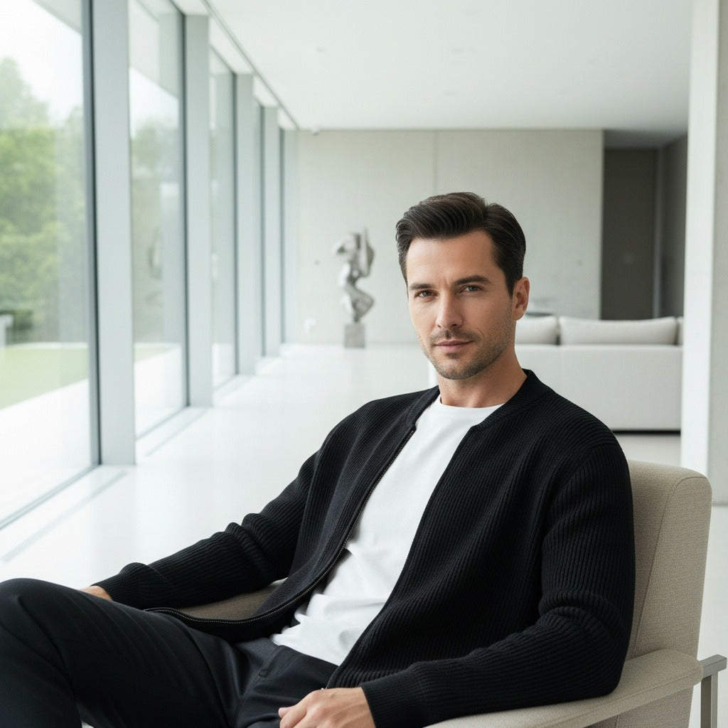 The Hartley Zip Cardigan