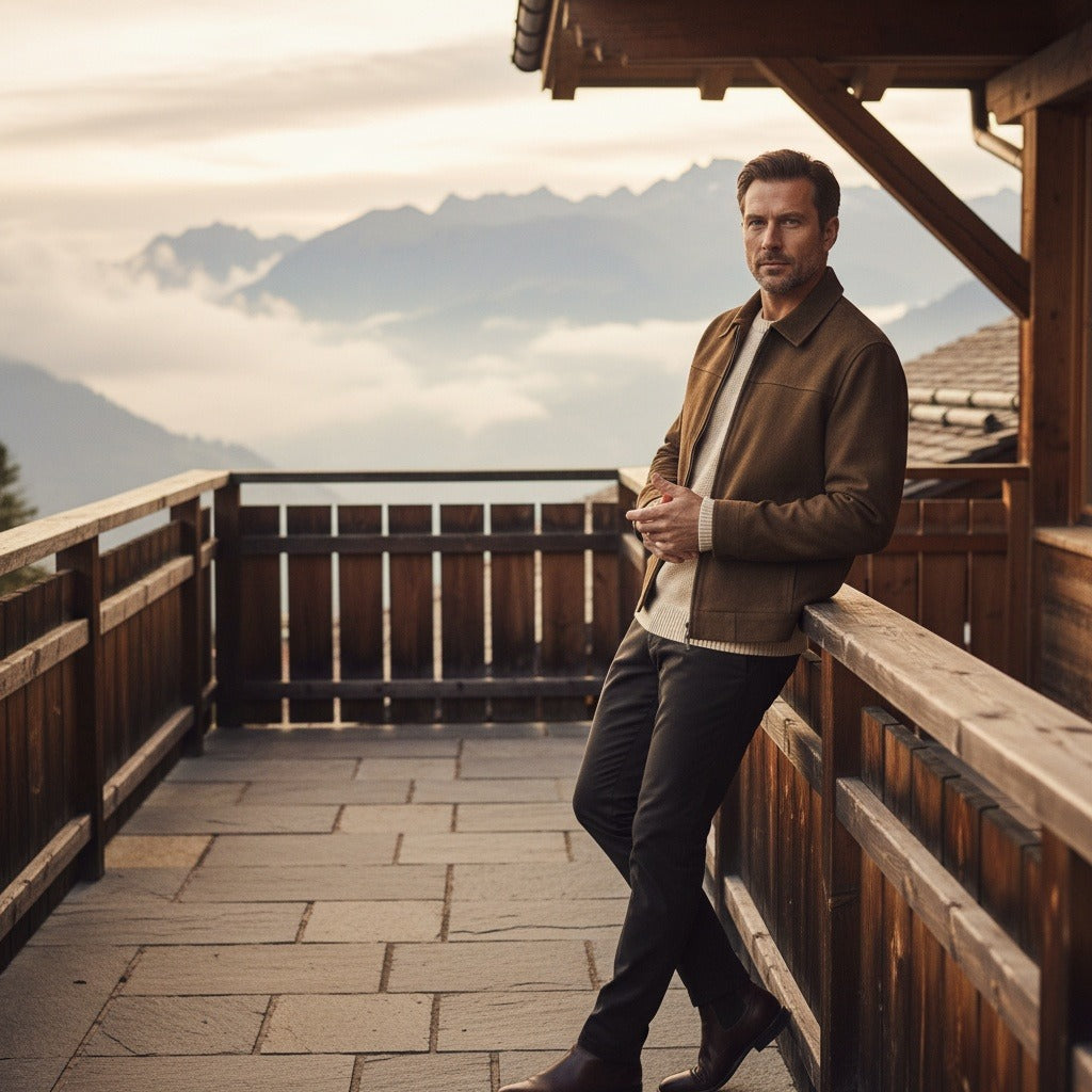 The Sloane Suede Harrington
