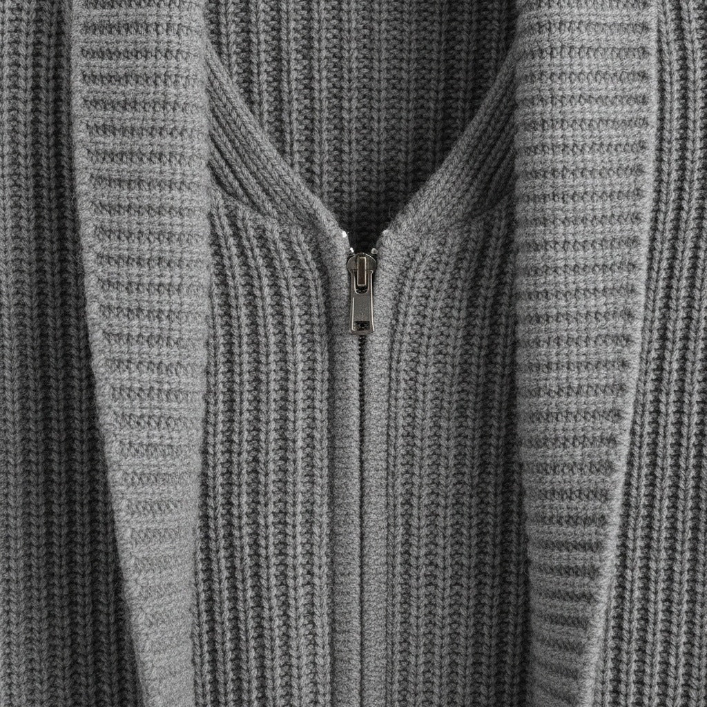 The Tetbury Shawl Zip Cardigan