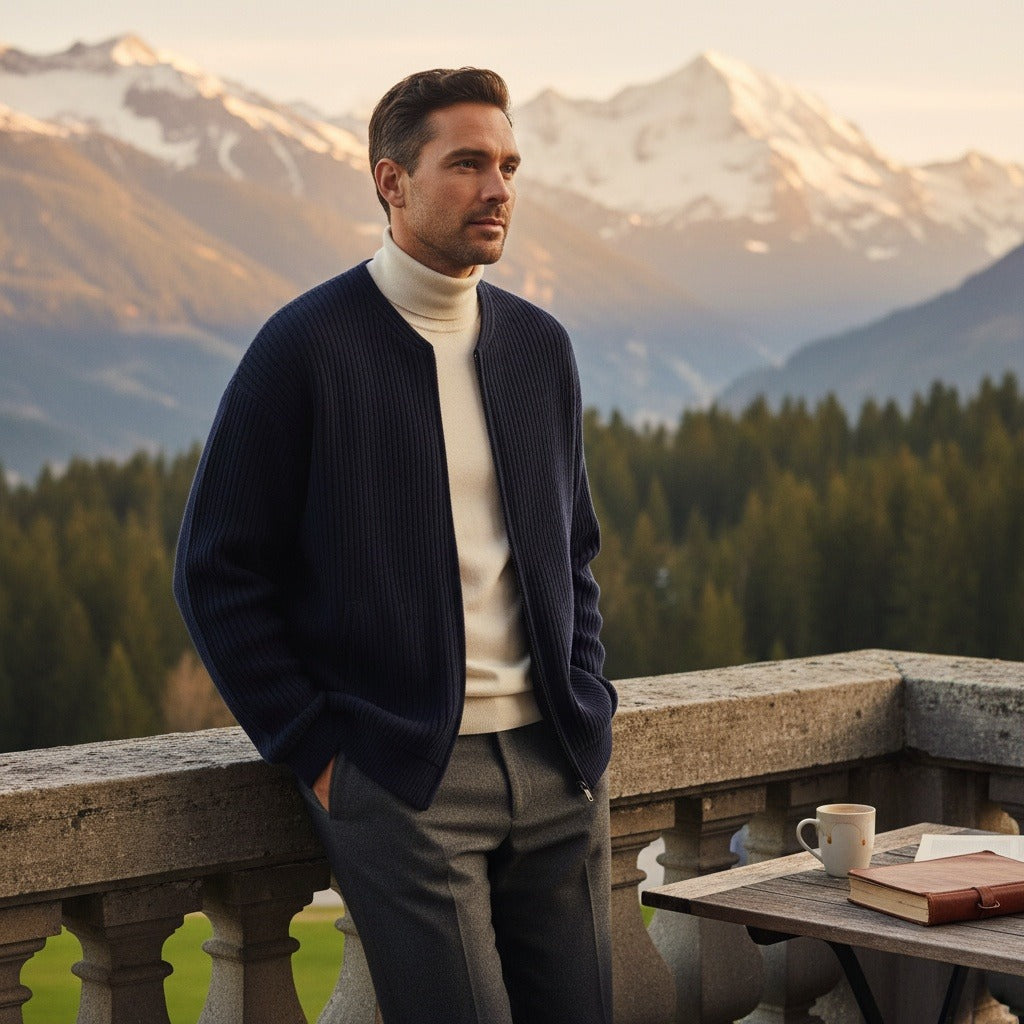 The Hartley Zip Cardigan