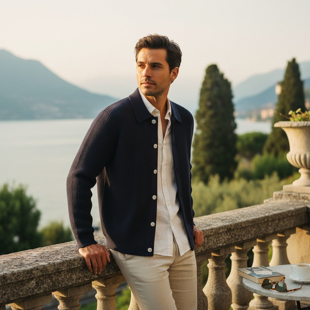 The Kendal Polo Collar Cardigan