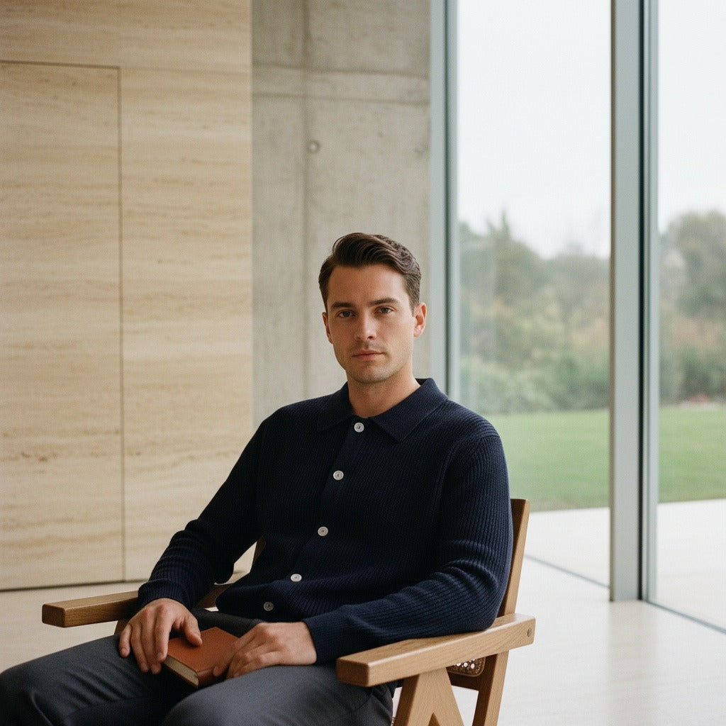 The Kendal Polo Collar Cardigan